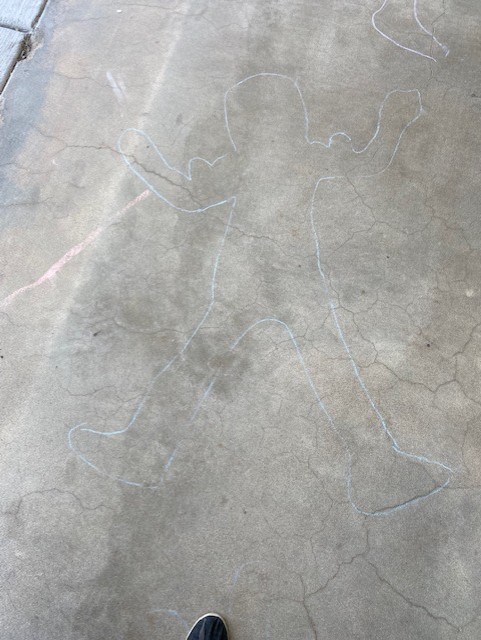 Sidewalk drawing