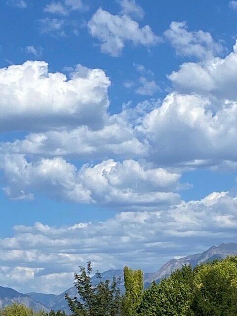 Hot day with clouds